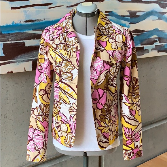 Harve Benard Vintage Floral Blazer Jacket - Picture 5 of 7